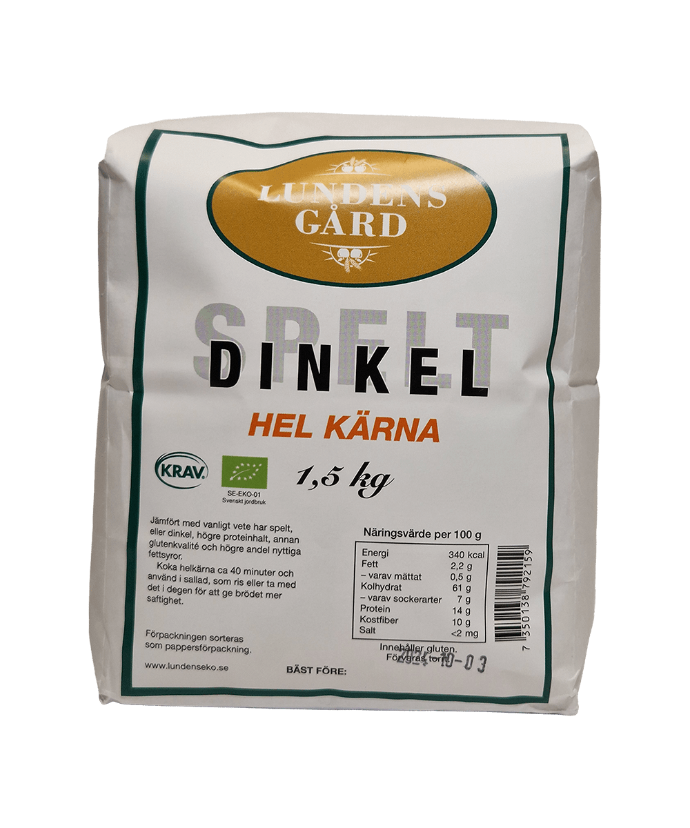 Dinkel Hel kärna – 1,5 kg