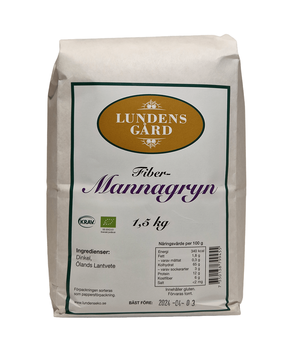 Fiber Mannagryn – 1,5 kg