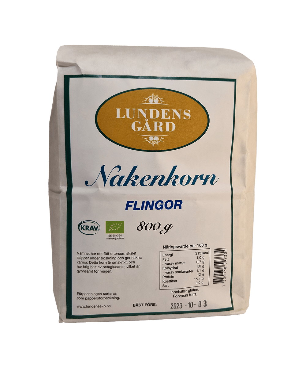 Nakenkorn Flingor – 800 g