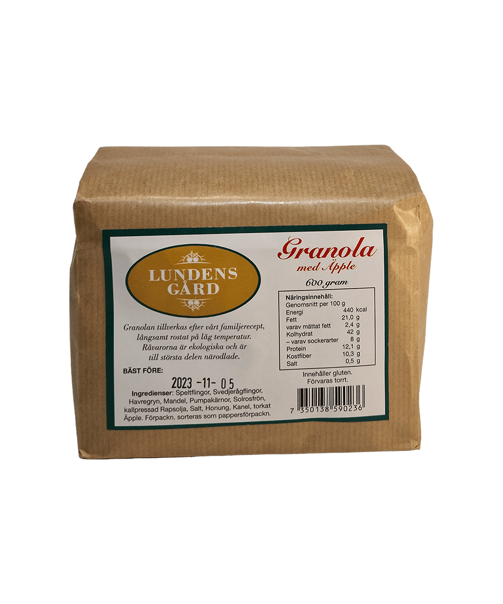 Granola med äpple – 600 g