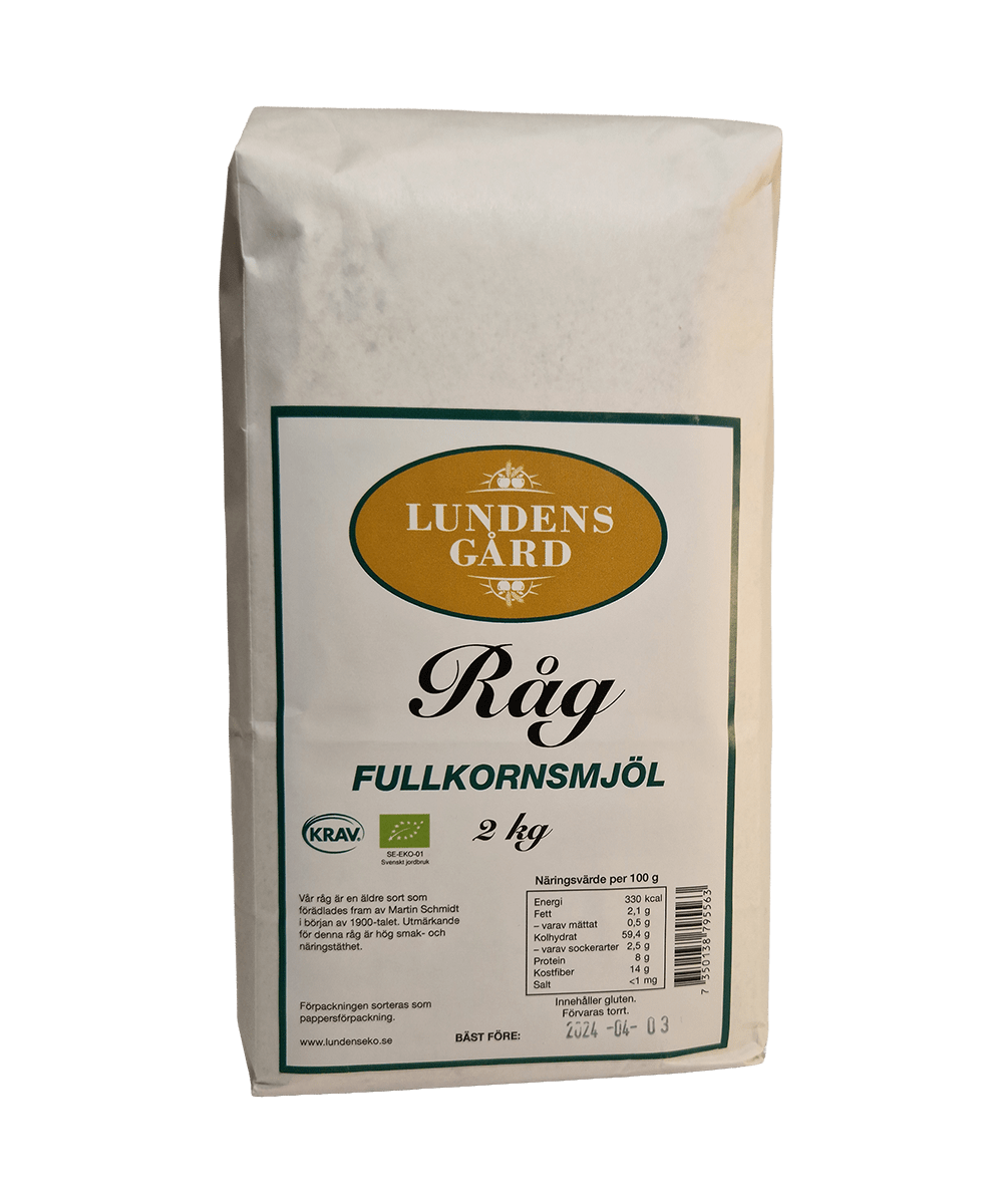 Råg Fullkornsmjöl – 2 kg