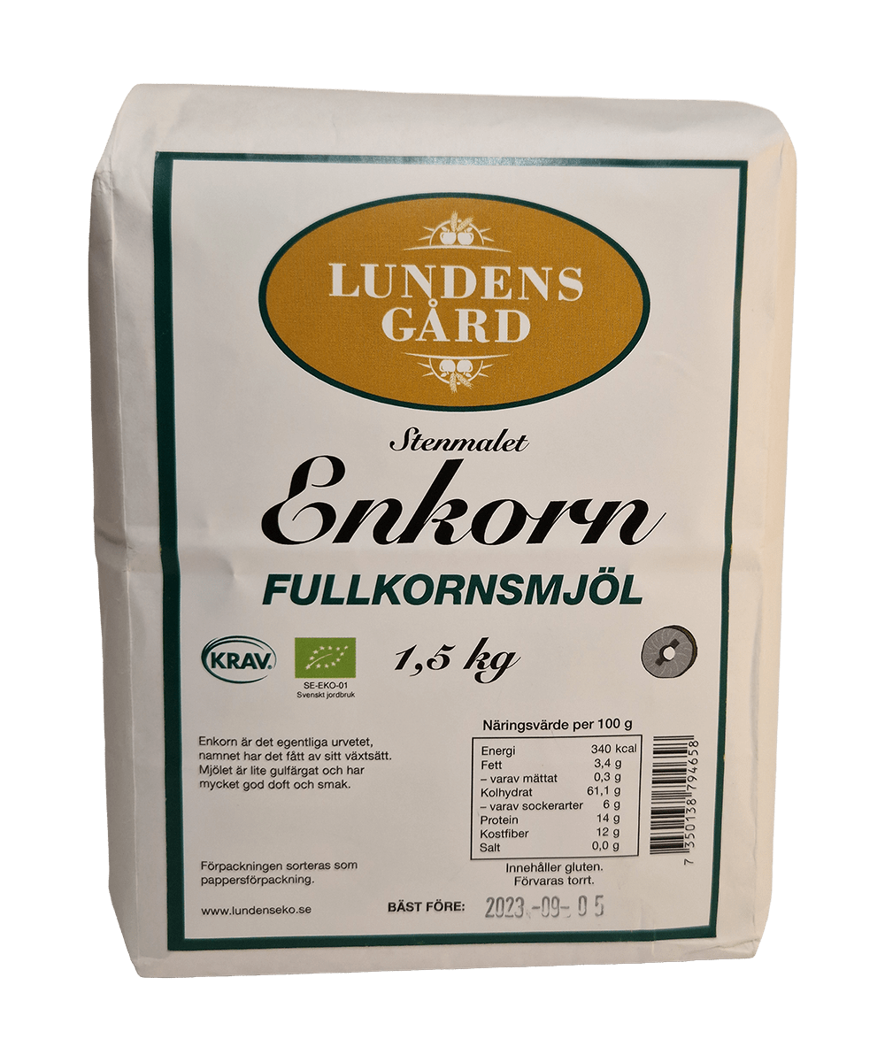 Stenmalet Enkorn Fullkornsmjöl – 1,5 kg
