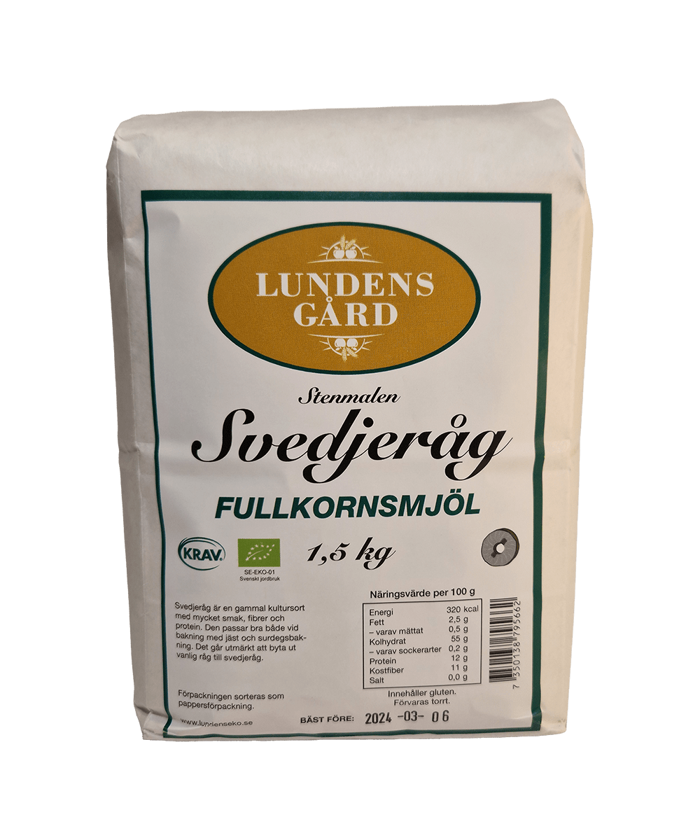 Stenmalen Svedjeråg Fullkornsmjöl – 1,5 kg